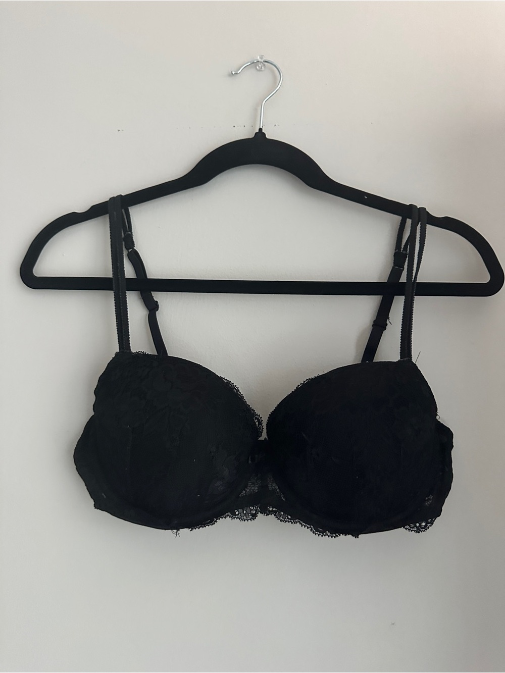 Candie’s Black Lace Push-Up Bra